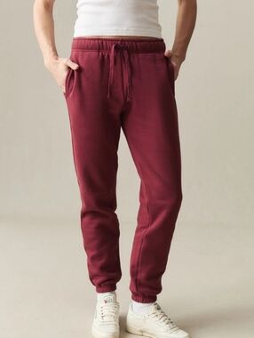 American Giant Timeless Comfort Women's Large Red Classic Sweatpant NWOT